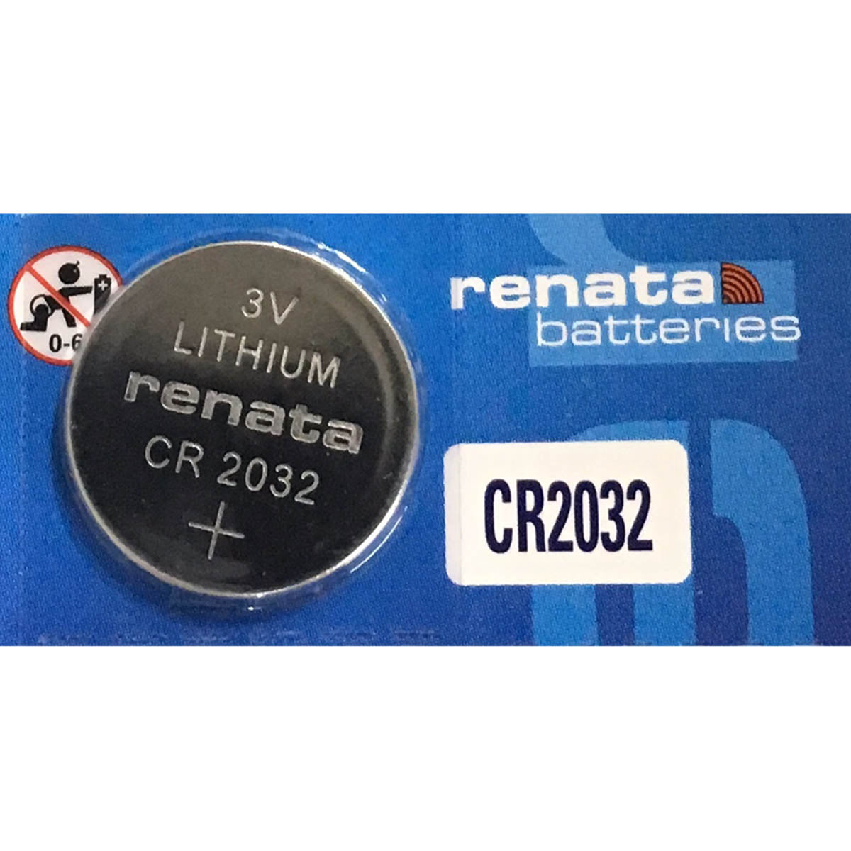 Renata CR2032 Lithium Battery 1PC Card Camera tek