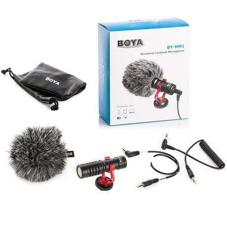 Boya BY-MM1 Universal Cardioid Microphone Camera tek
