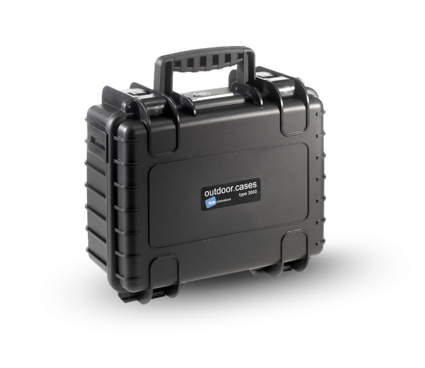 B&W International Type 3000 CASE with Foam – Black Camera tek