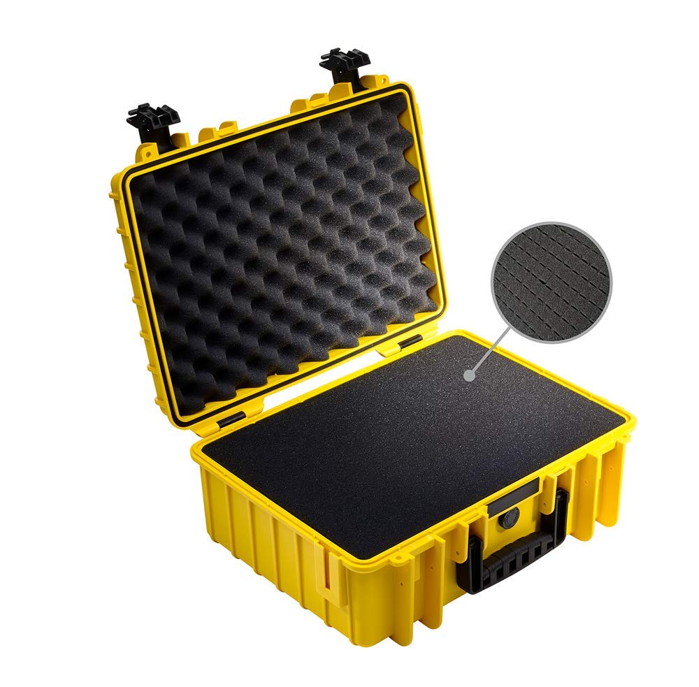 B&W International Type 5000 CASE with Foam – Yellow Camera tek