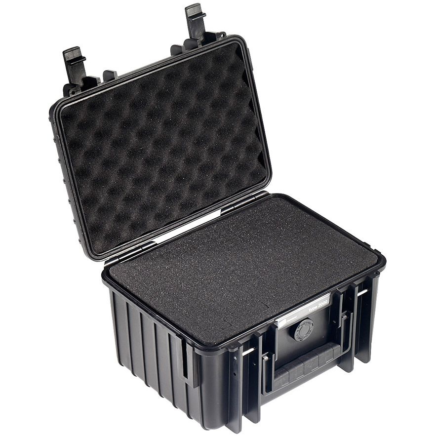 B&W International Type 2000 CASE with Foam – Black Camera tek