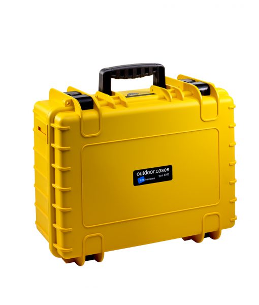 B&W International Type 5000 CASE with Dividers – Yellow Camera tek