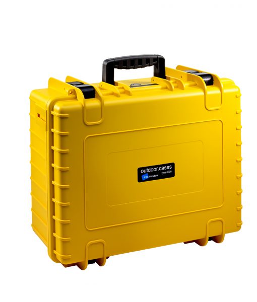 B&W International Type 6000 CASE with Dividers – Yellow Camera tek