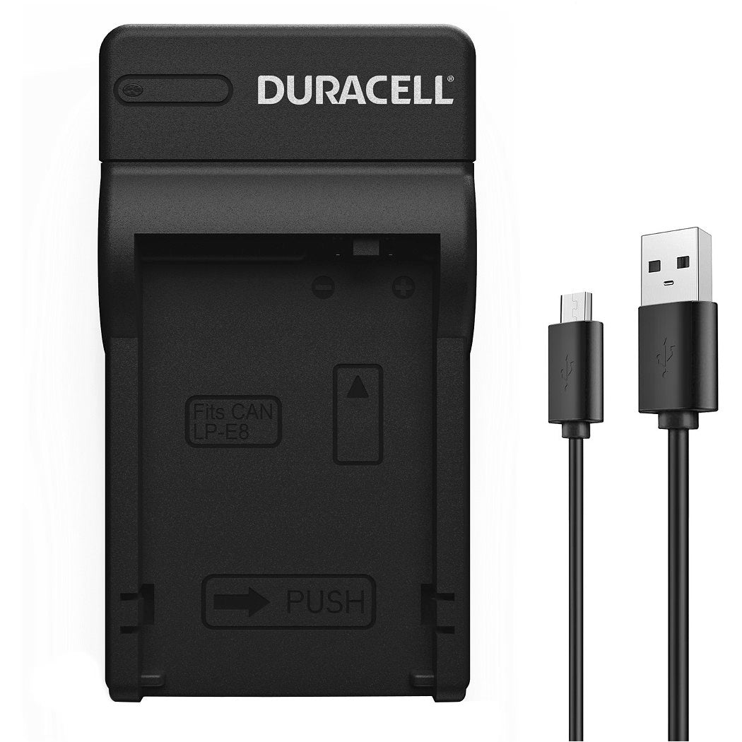 Duracell Canon LP-E8 Replacement Charger Camera tek