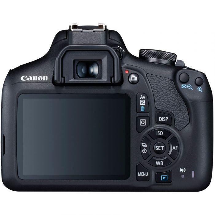 Canon EOS 2000D DSLR with EF-S 18-55mm IS II & EF 75-300mm f/4-5.6 III Camera tek