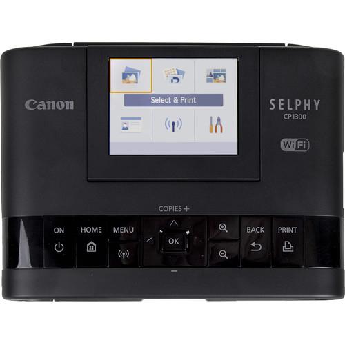 Canon SELPHY CP1300 Compact Photo Printer (Black) Camera tek