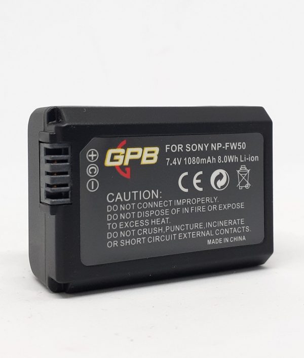 GPB Rechargeable Battery for Sony NP-FW50 Camera tek