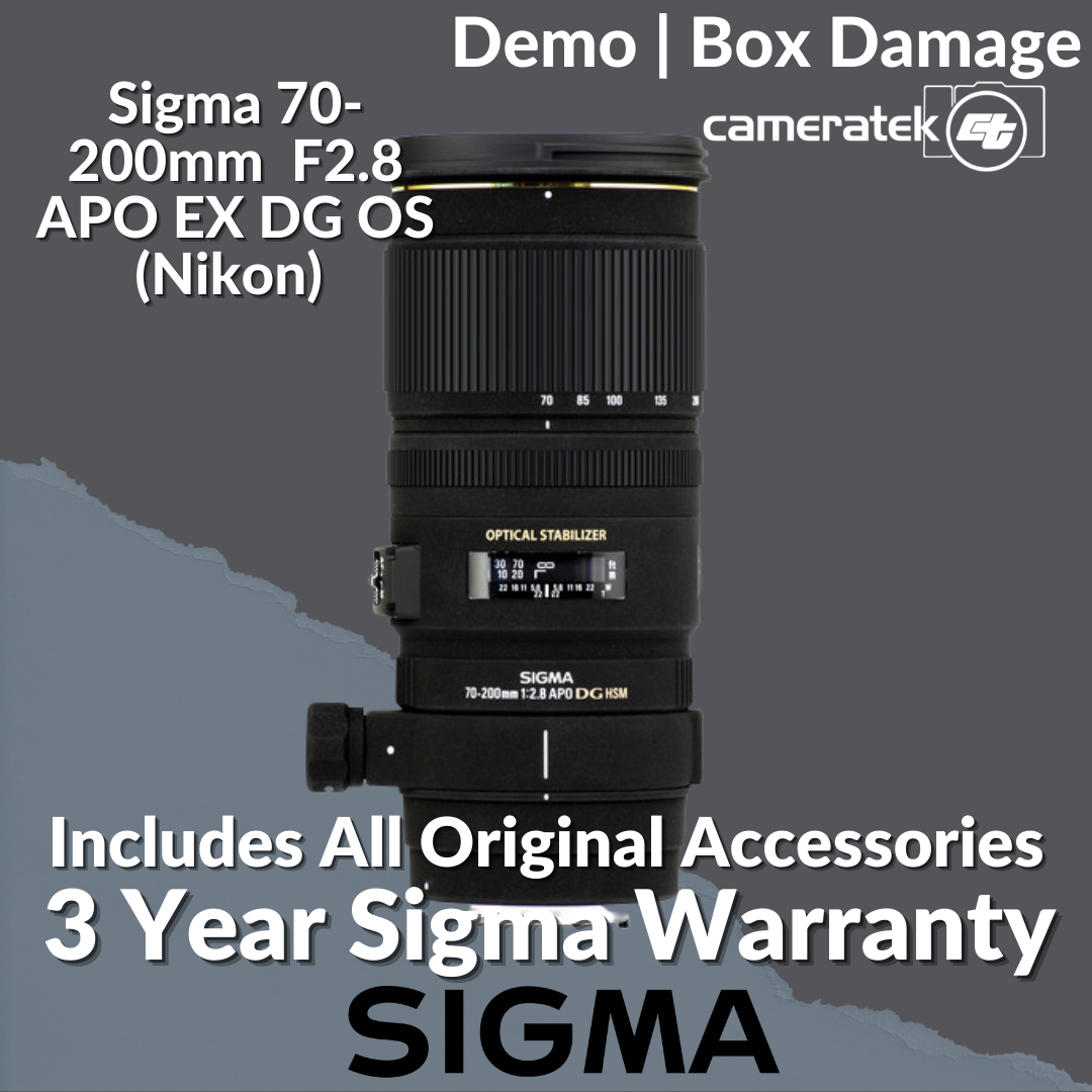 Sigma 70-200mm F2.8 APOEX DG OS HSM Nikon Demo | Box Damage Camera tek