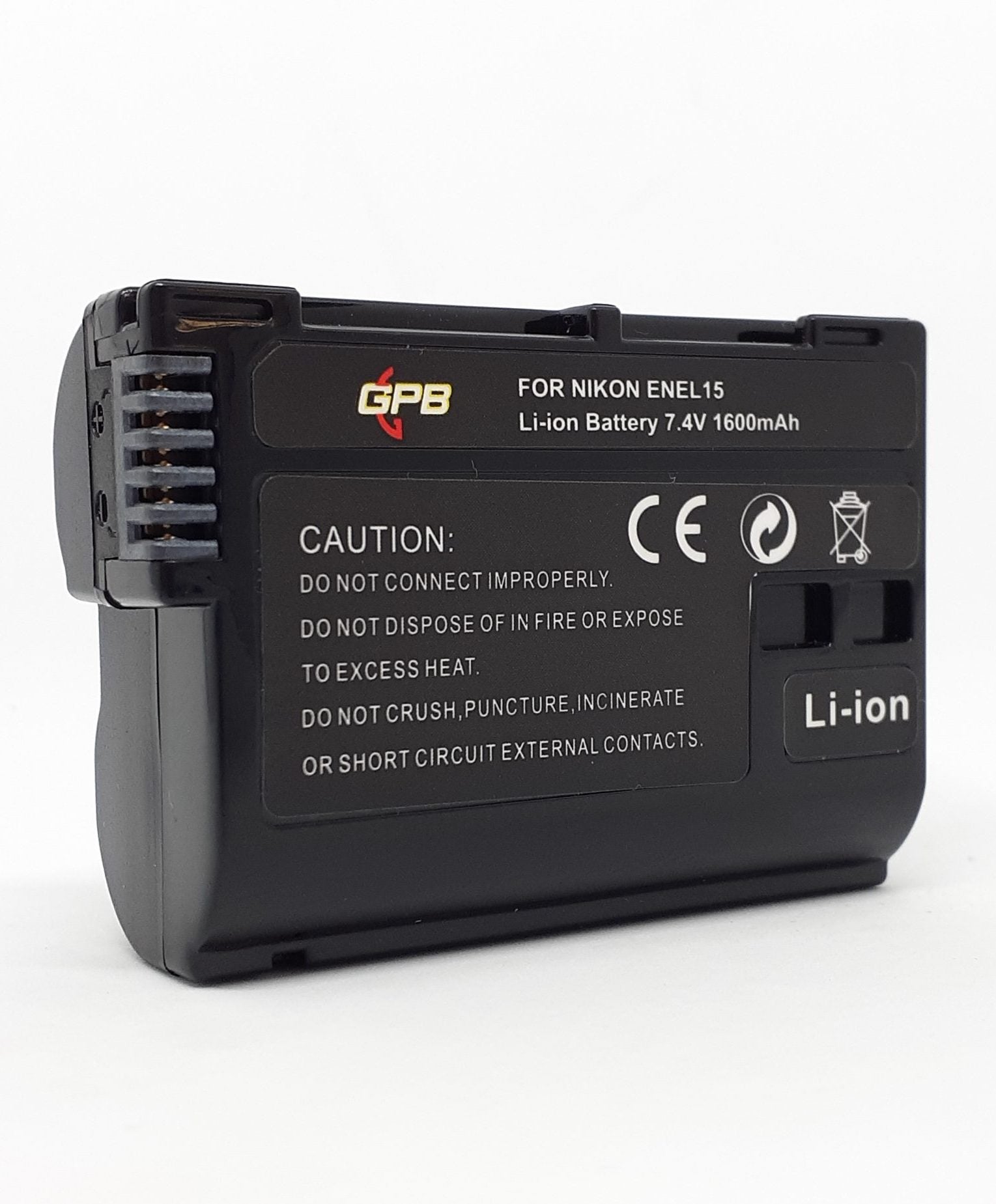 GPB Rechargeable Battery for Nikon EN-EL15 Camera tek