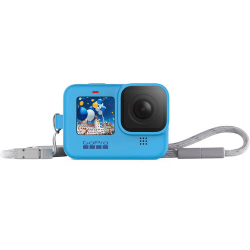 GoPro Sleeve + Lanyard for HERO11, HERO10 & HERO9 Blue Camera tek