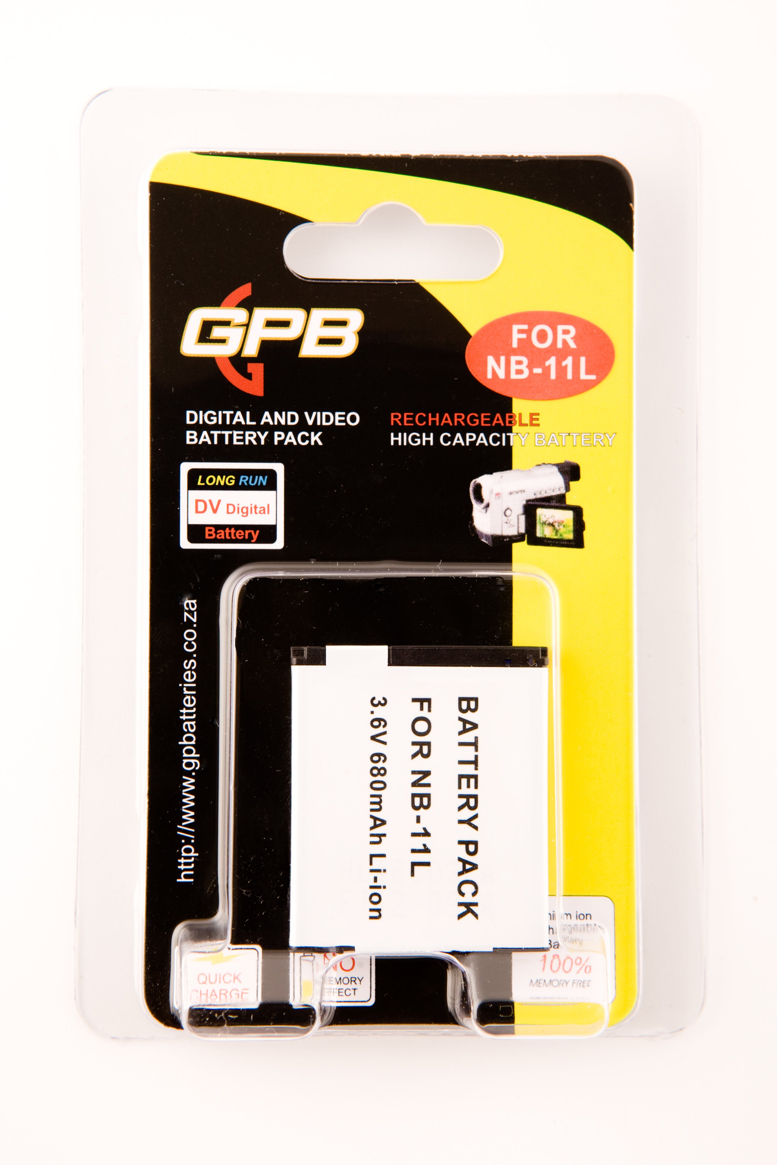 GPB Rechargeable Battery For Canon NB-11L Camera tek