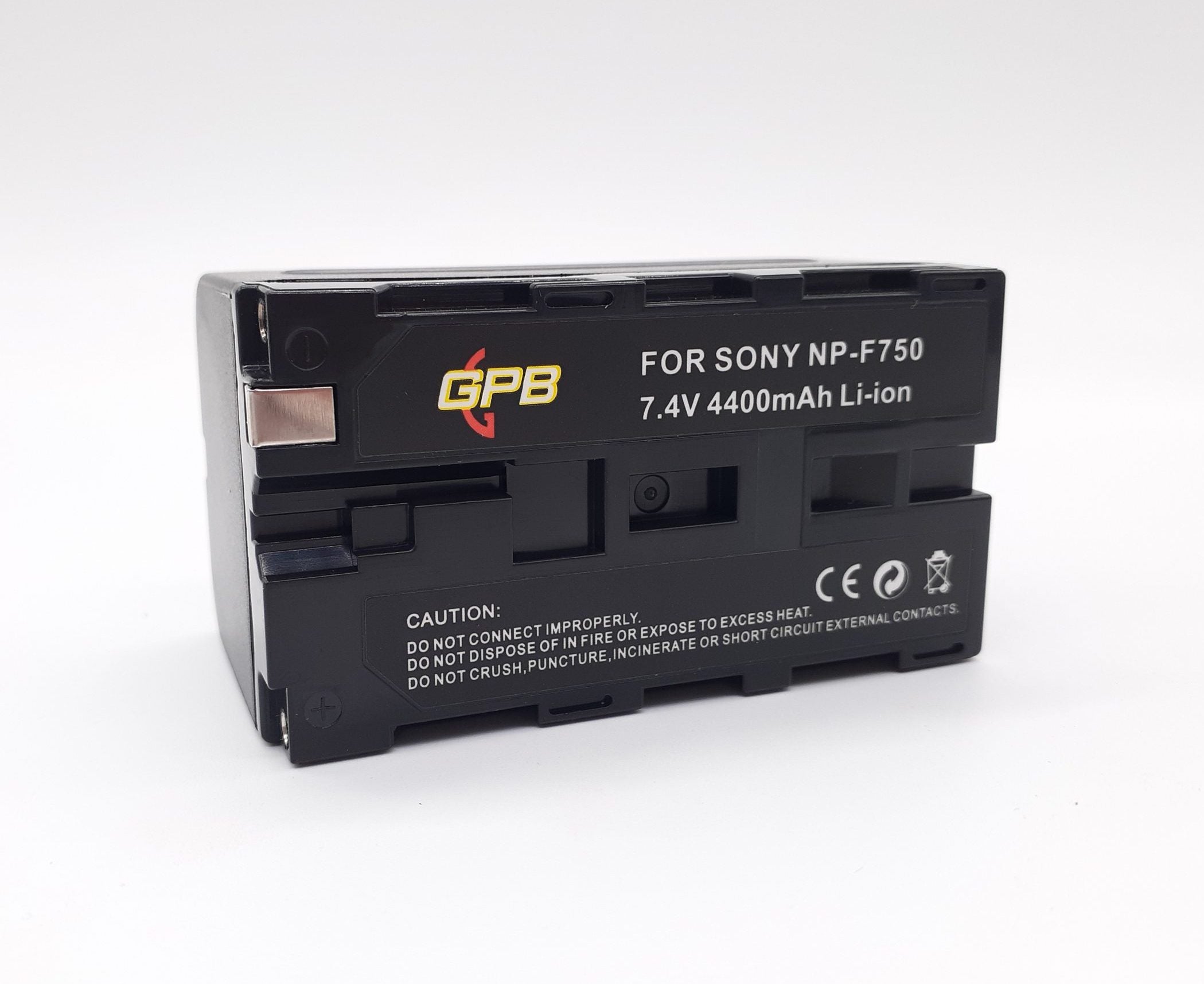 GPB Rechargeable Battery for Sony NP-F750 4400MAH 7.4V Camera tek