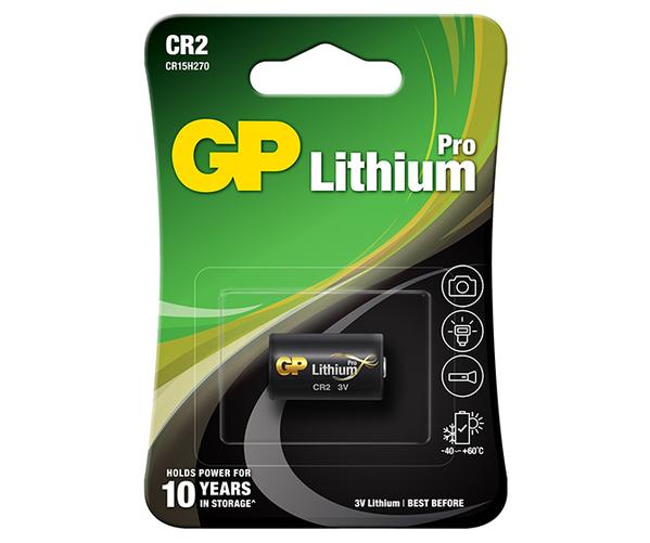 GP Battery Lithium Pro CR2 Camera tek