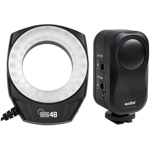 Godox 48LED Macro Ring Light Camera tek