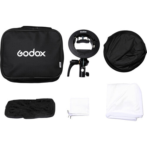 Godox 80 X 80cm Softbox Diffuser + Grid with S2-type Bracket Bowens Mount Camera tek