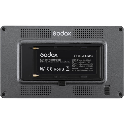 Godox GM55 5.5" 4K HDMI Touchscreen On-Camera Monitor Camera tek