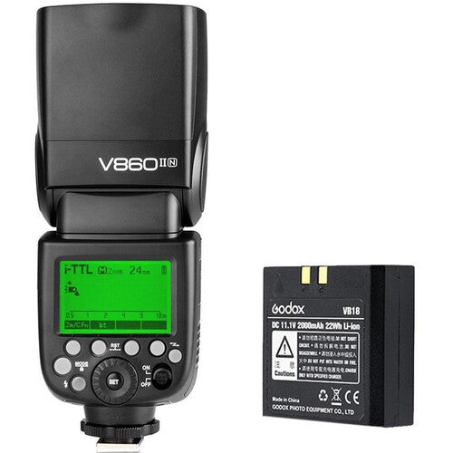 Godox VS860 II N (for Nikon) TTL Li-Ion Flash for Nikon Cameras Camera tek