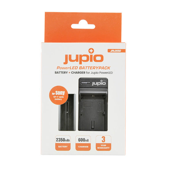 Jupio PowerLED NP-F550 Battery Pack & Charger Camera tek