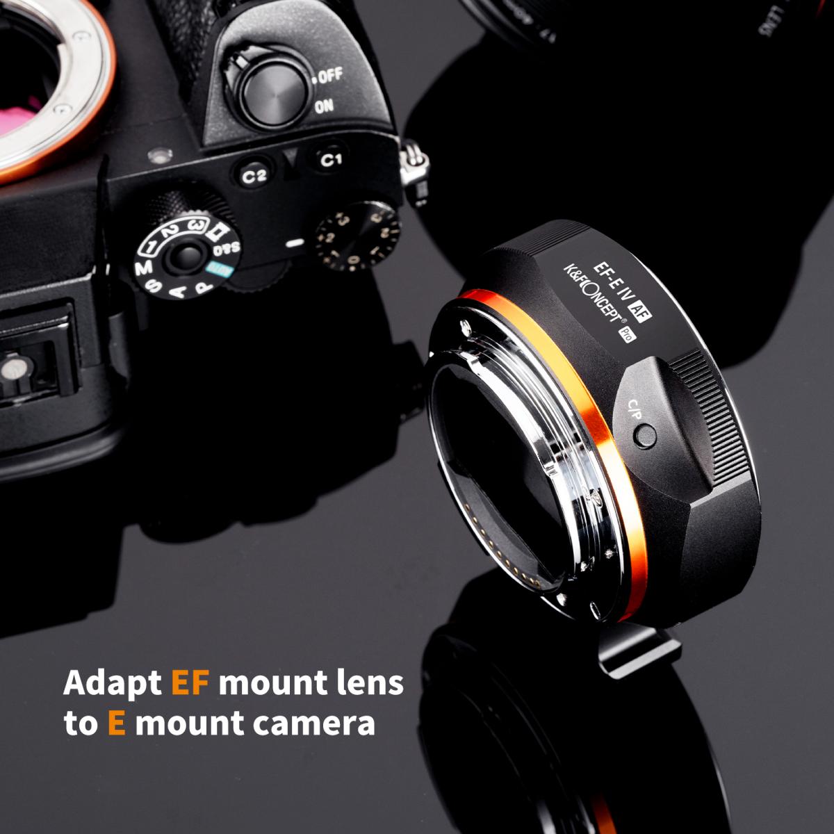 K&F CONCEPT SONY E TO CANON EF | EF-S AUTO FOCUS ADAPTER Camera tek