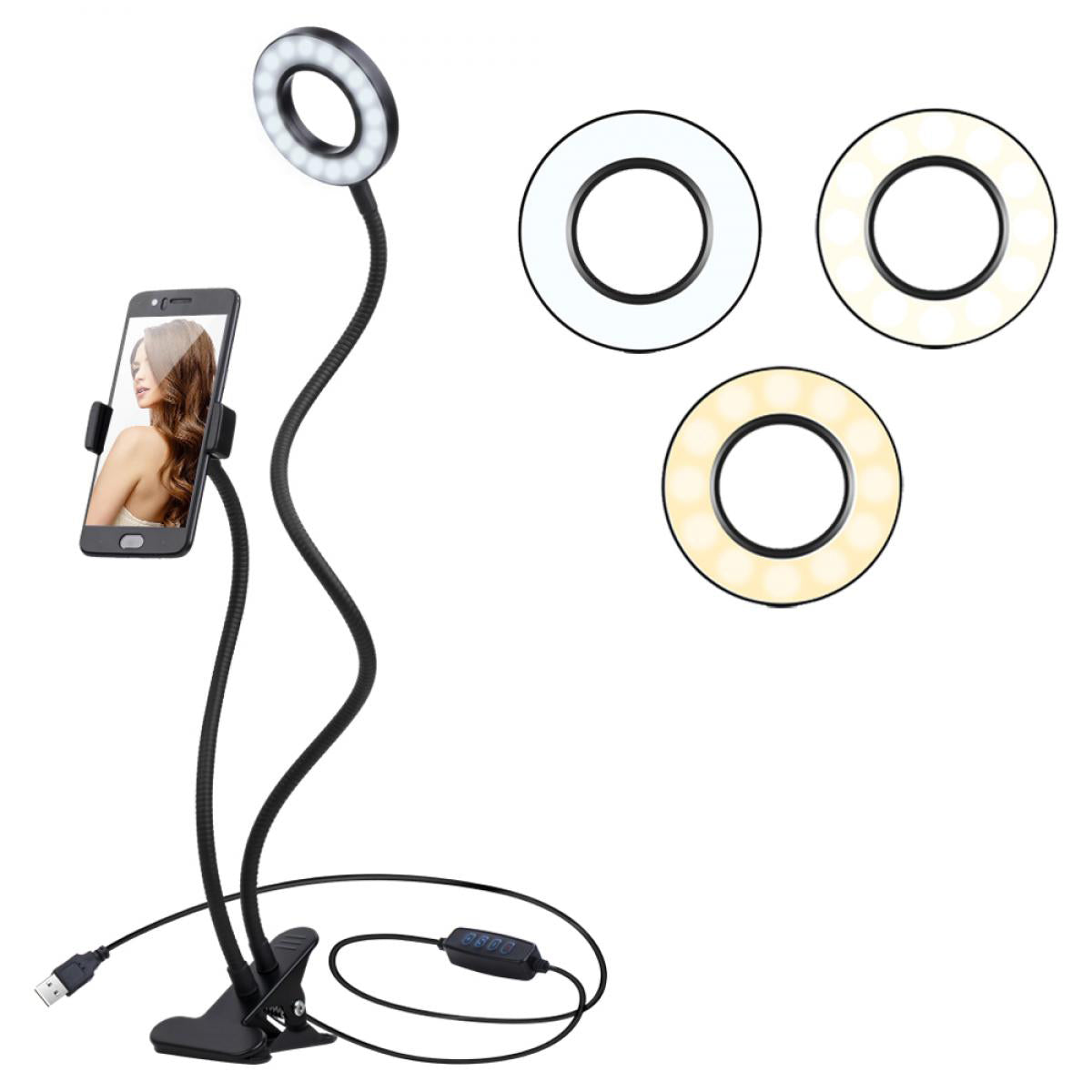 K&F Selfie Ring Light with Stand & Phone Holder Camera tek