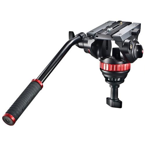 Manfrotto 502A Pro Video Head with 75mm Half Ball Camera tek