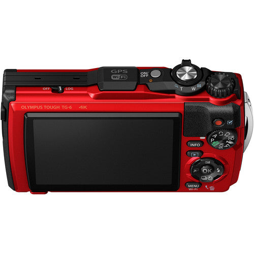 Olympus Tough TG-6 Digital Camera (Red) Camera tek