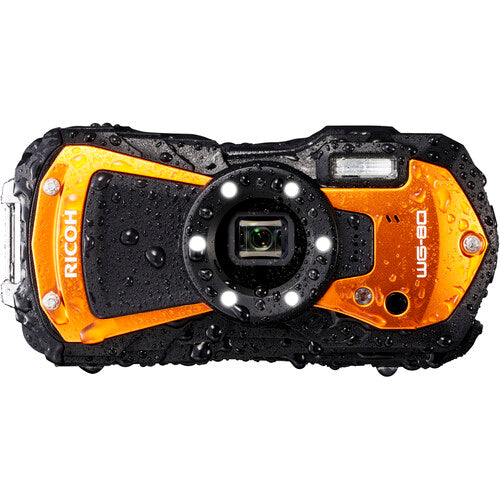 Ricoh WG-80 Digital Camera (Orange) Camera tek
