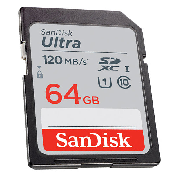 SanDisk 64GB Ultra SDXC UHS-I Memory Card - 120MB/s Camera tek