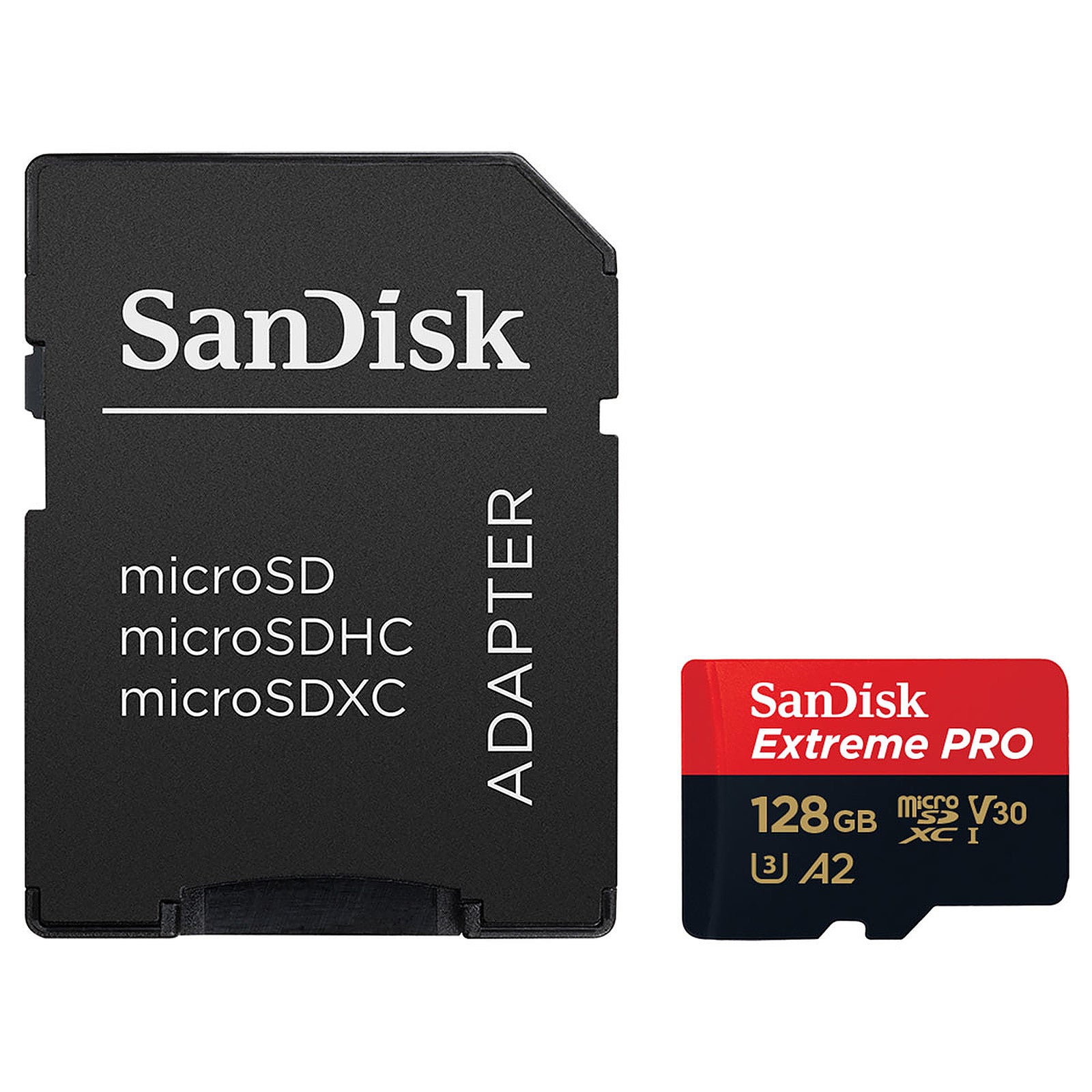 SanDisk 128GB Extreme Pro 200MB/s microSDXC UHS-I Memory Card with Adapter Camera tek