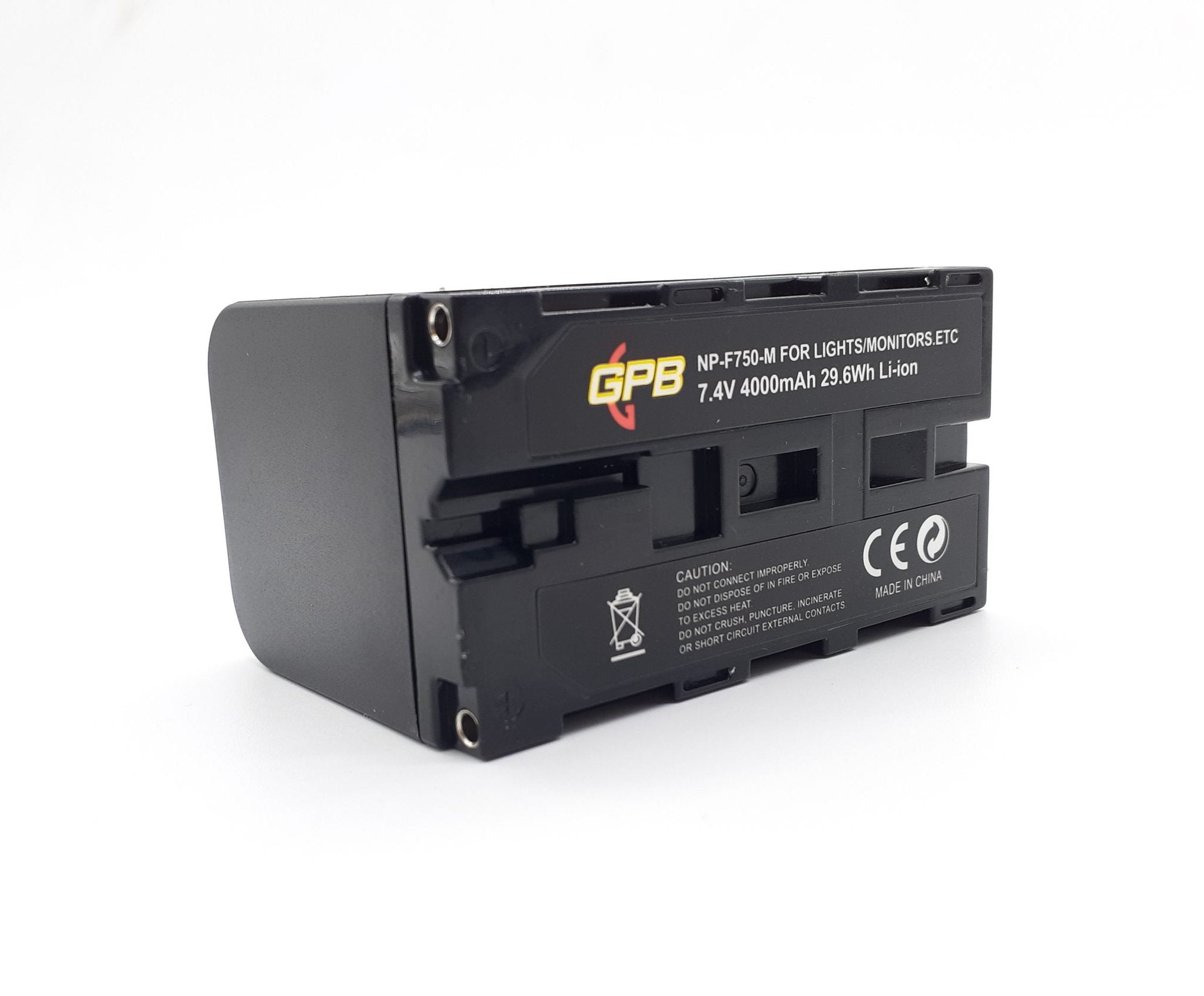 GPB RECHARGEABLE BATTERY SONY NP-F750 4000MAH 7.4 USB Camera tek