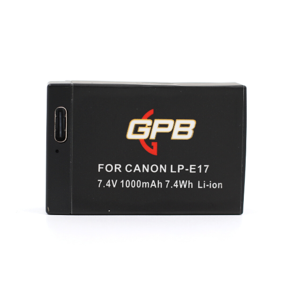 GPB RECHARGEABLE BATTERY FOR CANON LP-E17 + USB CABLE Camera tek