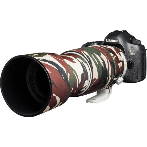 easyCover Lens Oak Neoprene Cover for Canon EF 100-400mm f/4.5-5.6L IS II USM V2 (Green Camouflage) Camera tek