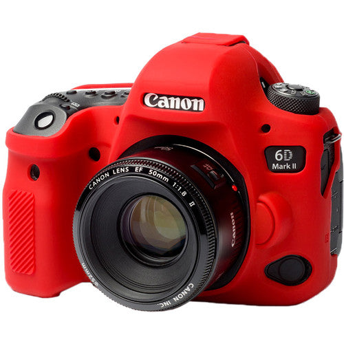 easyCover Silicone Protection Cover for Canon 6D Mark II (Red) Camera tek
