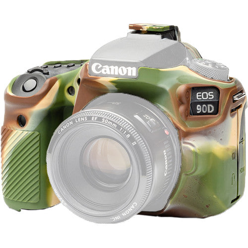 easyCover Silicone Protection Cover for Canon 90D (Camo) Camera tek