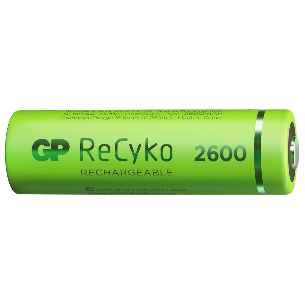 GP 2600MAH NIMH AA 4X Pack Rechargeable Batteries Camera tek
