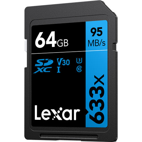 Lexar 64GB Professional 633x 95MB/s UHS-I SDXC Memory Card Camera tek