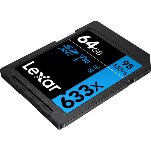 Lexar 64GB Professional 633x 95MB/s UHS-I SDXC Memory Card Camera tek