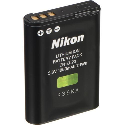 Nikon EN-EL23 Rechargeable Lithium-Ion Battery (3.8V, 1850mAh) Camera tek