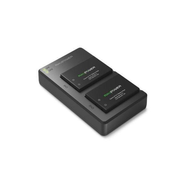 RAVPower 1000mAh Rechargeable Battery and Charger Set for Canon LP-E17 Camera tek