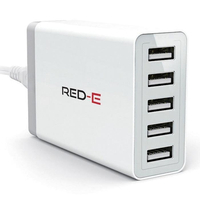 Red-E Hub 5 Port USB 6 AMP White Camera tek