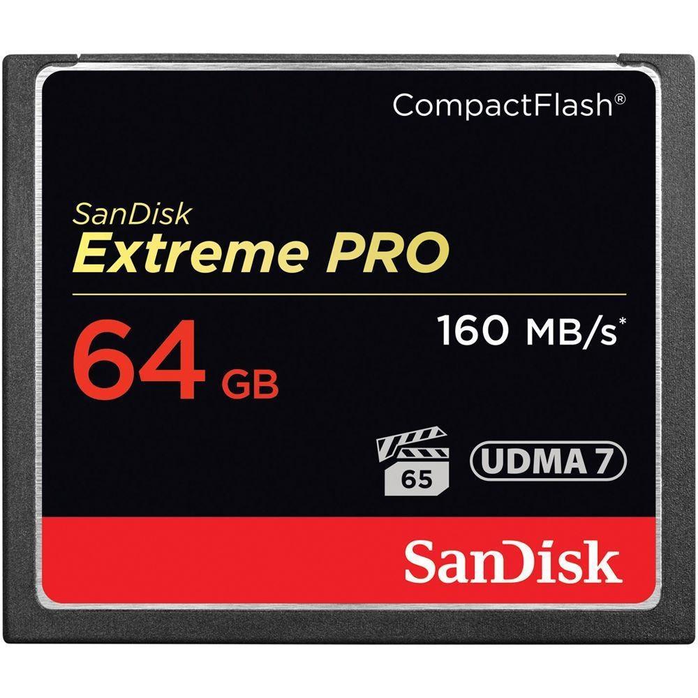 Sandisk Extreme Pro CF 64GB 160MB/s Camera tek