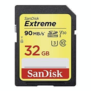 Sandisk Extreme SDHC 32GB 90MB/s V30 Camera tek