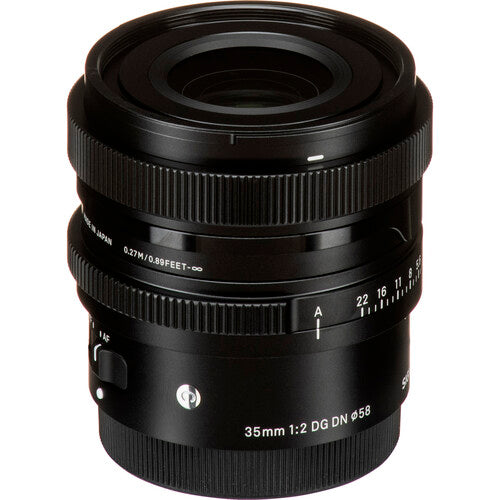 Sigma 35mm f/2 DG DN Contemporary Lens for Sony E Camera tek